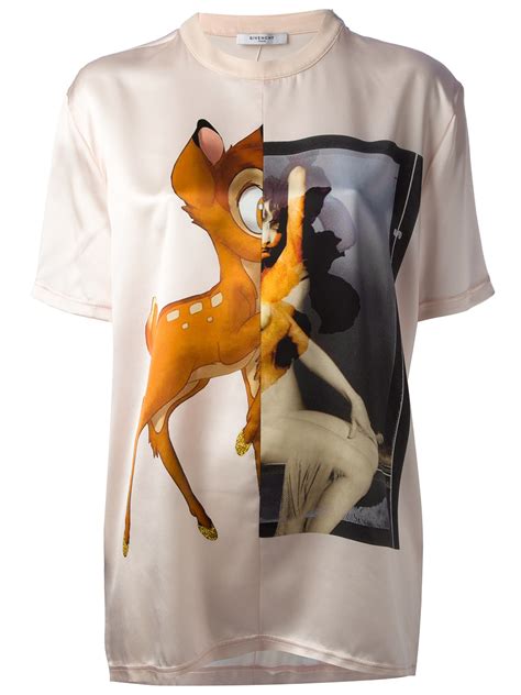 bambi givenchy shirt|Givenchy Bambi print colors.